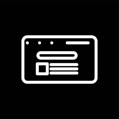 Arama Sonuç simgesi, vektör illüstrasyonu basit tasarım