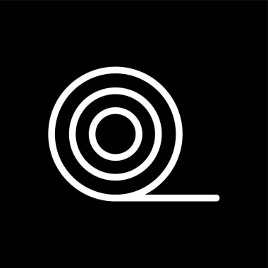 Teyp simgesi yalıtılıyor, vektör illüstrasyonu basit tasarım