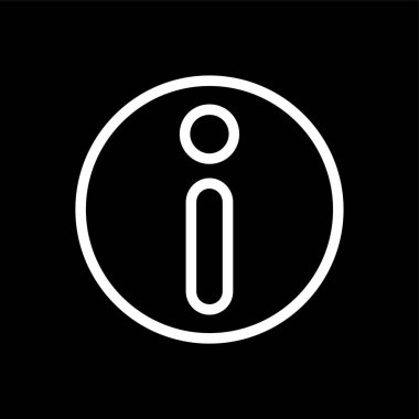 bilgi simgesi, vektör illüstrasyonu basit tasarım