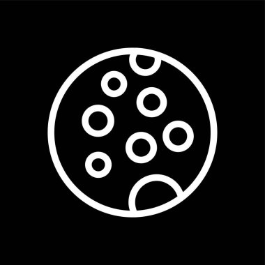 Kurabiye simgesi, vektör illüstrasyonu basit tasarım