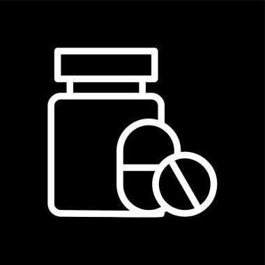 tıp simgesi, vektör illüstrasyonu basit tasarım