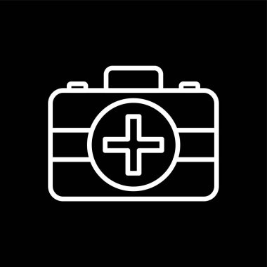 tıbbi malzeme simgesi, vektör illüstrasyonu basit tasarım