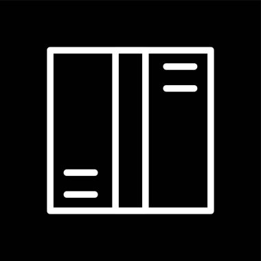 Teslimat kutusu simgesi, vektör illüstrasyonu basit tasarım