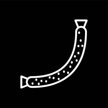 Biftek simgesi, vektör illüstrasyonu basit tasarım