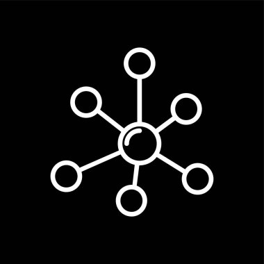 ağ simgesi, vektör illüstrasyonu basit tasarım