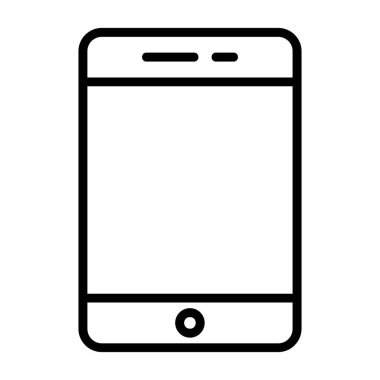 mobil simge, vektör illüstrasyonu basit tasarım