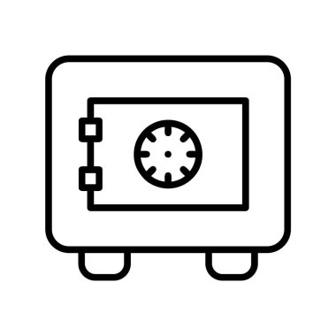 Güvenlik Kutusu simgesi, vektör illüstrasyonu basit tasarım