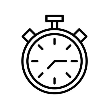 Alarm simgesi, vektör illüstrasyonu basit tasarım