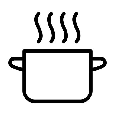 yemek ikonu, vektör illüstrasyonu basit tasarım