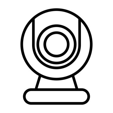 webcam simgesi, vektör illüstrasyonu basit tasarım