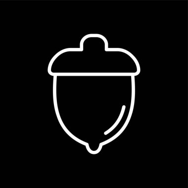 palamut simgesi, vektör illüstrasyonu basit tasarım