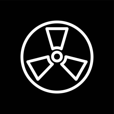 Vantilasyon simgesi, vektör illüstrasyonu basit tasarım