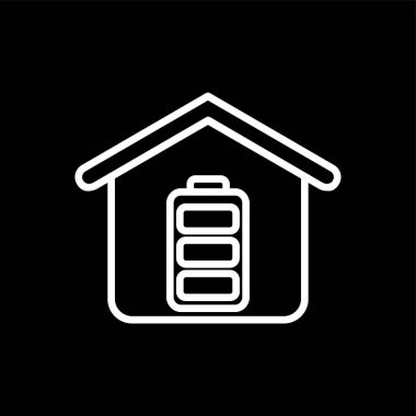 Akıllı Ev simgesi, vektör illüstrasyonu basit tasarım