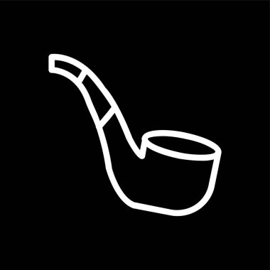 tüten boru simgesi, vektör illüstrasyonu basit tasarım