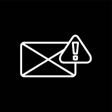 Çöp Posta simgesi, vektör illüstrasyonu basit tasarım