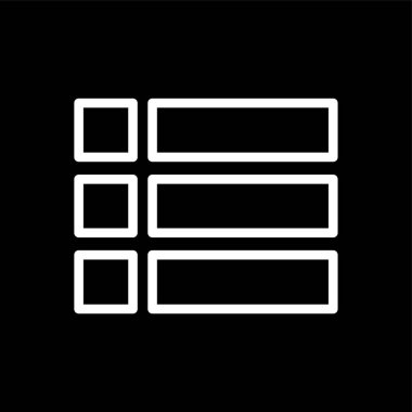 menü simgesi, vektör illüstrasyonu basit tasarım