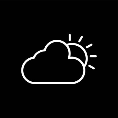 hava simgesi, vektör illüstrasyonu basit tasarım