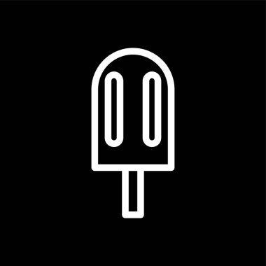 Ice Lolly simgesi, vektör illüstrasyonu basit tasarım