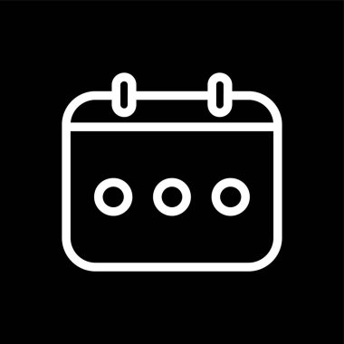 Takvim simgesi, vektör illüstrasyonu basit tasarım