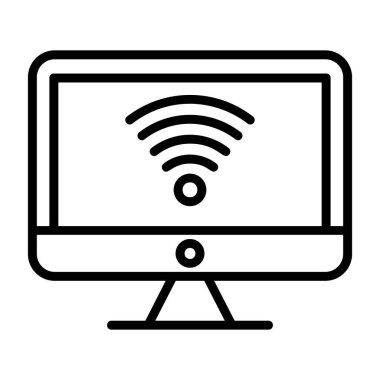 wifi simgesi, vektör illüstrasyonu basit tasarım