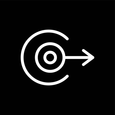 Sağ Ok simgesi, vektör illüstrasyonu basit tasarım