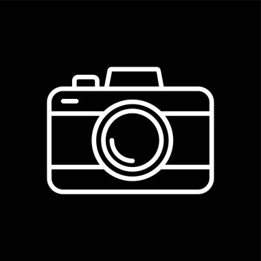 kamera simgesi, vektör illüstrasyonu basit tasarım
