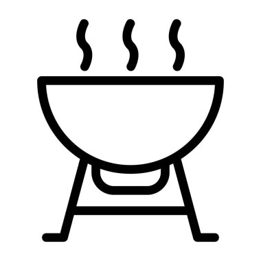 Bbq Ekipmanı, vektör illüstrasyonu basit tasarım