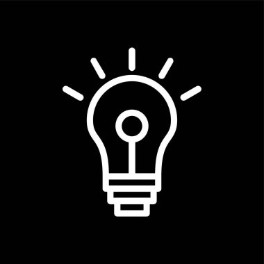 fikir simgesi, vektör illüstrasyonu basit tasarım