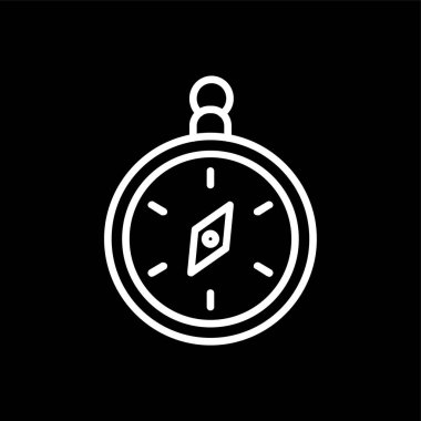 pusula simgesi, vektör illüstrasyonu basit tasarım