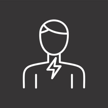 Ağrı Gırtlak simgesi, vektör illüstrasyonu basit tasarım