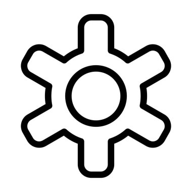 ayarlar simgesi, vektör illüstrasyonu basit tasarım