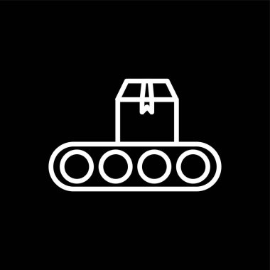 dağıtım simgesi, vektör illüstrasyonu basit tasarım