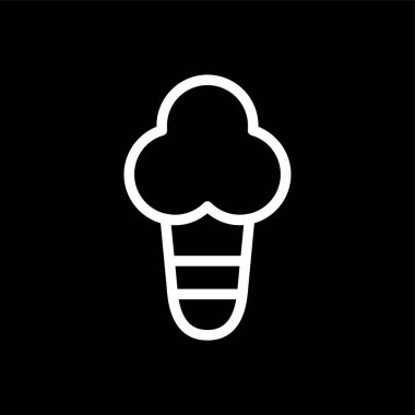 dondurma simgesi, vektör illüstrasyonu basit tasarım