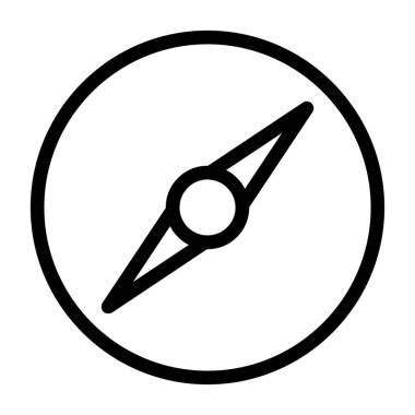 pusula simgesi, vektör illüstrasyonu basit tasarım