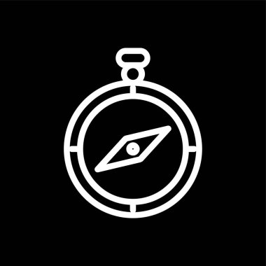 pusula simgesi, vektör illüstrasyonu basit tasarım