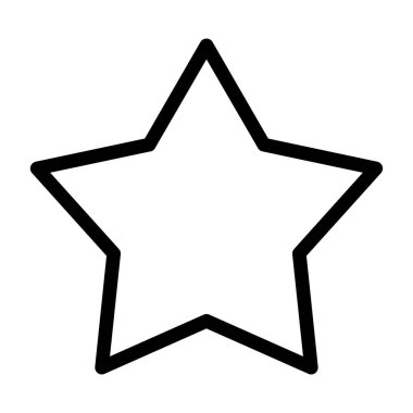 yıldız simgesi, vektör illüstrasyonu basit tasarım