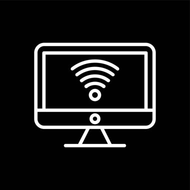 Elektronik simge, vektör illüstrasyonu basit tasarım