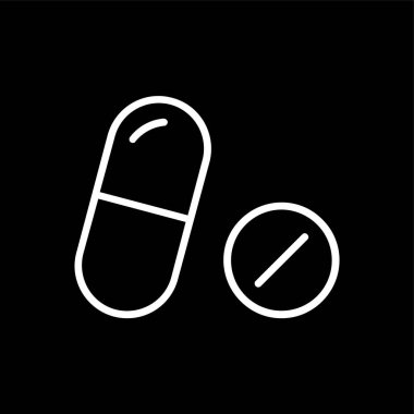 tıp simgesi, vektör illüstrasyonu basit tasarım