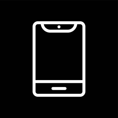 akıllı telefon simgesi, vektör illüstrasyonu basit tasarım