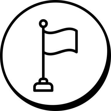 bayrak simgesi, vektör illüstrasyonu basit tasarım