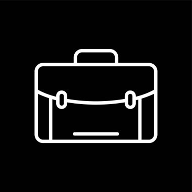 evrak çantası simgesi, vektör illüstrasyonu basit tasarım