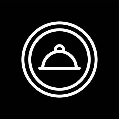 Restoran simgesi, vektör illüstrasyonu basit tasarım