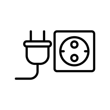 Fiş simgesi, vektör illüstrasyonu basit tasarım