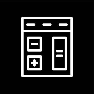 Matematik simgesi, vektör illüstrasyonu basit tasarım