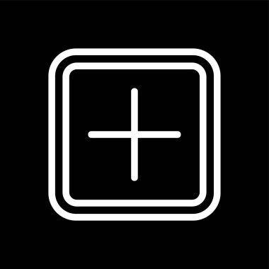 Artı simge, vektör illüstrasyonu basit tasarım