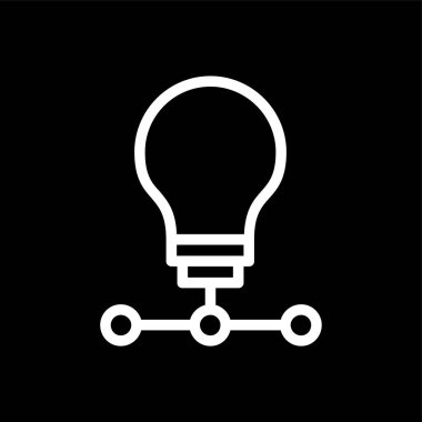 Yaratıcı Süreç simgesi, vektör illüstrasyonu basit tasarım