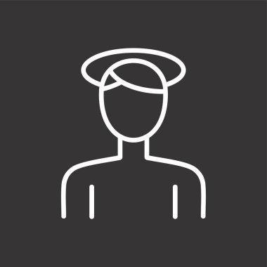 Karışıklık simgesi, vektör illüstrasyonu basit tasarım