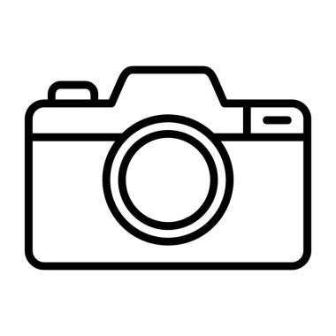 kamera simgesi, vektör illüstrasyonu basit tasarım