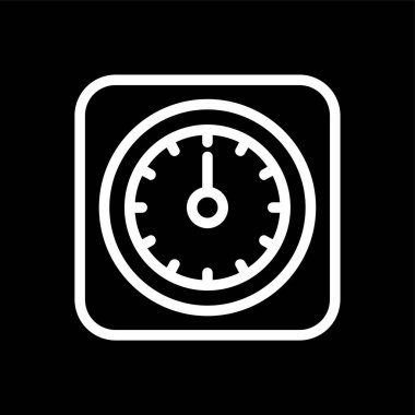 zaman simgesi, vektör illüstrasyonu basit tasarım