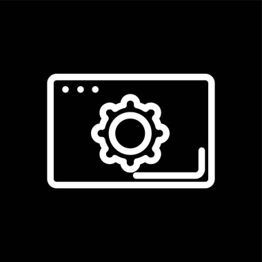 ayarlar simgesi, vektör illüstrasyonu basit tasarım